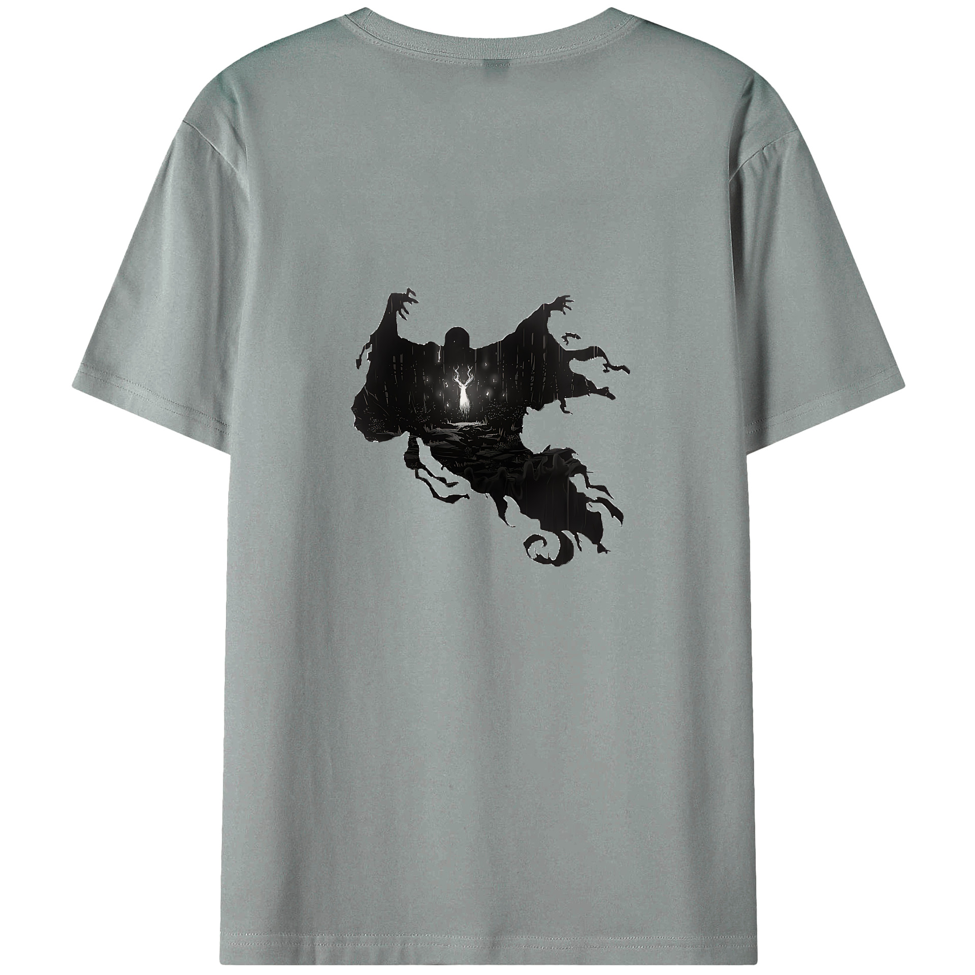 （画像用） Harry Potter ハリー・ポッターシリーズ 綿100％ メンズ半袖Tシャツ（バックプリント） 通気性